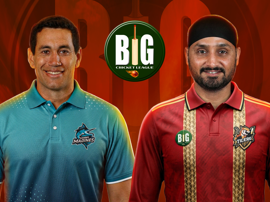 Match 12 of big cricket league season 2: mumbai marines vs mp tigers banner