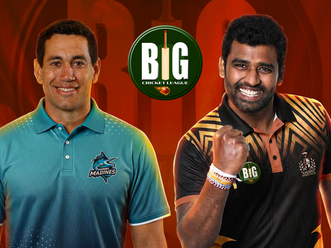 Match 14 of big cricket league season 2: mumbai marines vs southern spartans banner