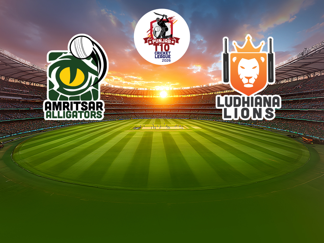  Of punjab t10 2026: amritsar alligators vs ludhiana lions banner