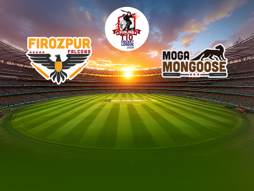  Of punjab t10 2026: firozpur falcons vs moga mongoose banner