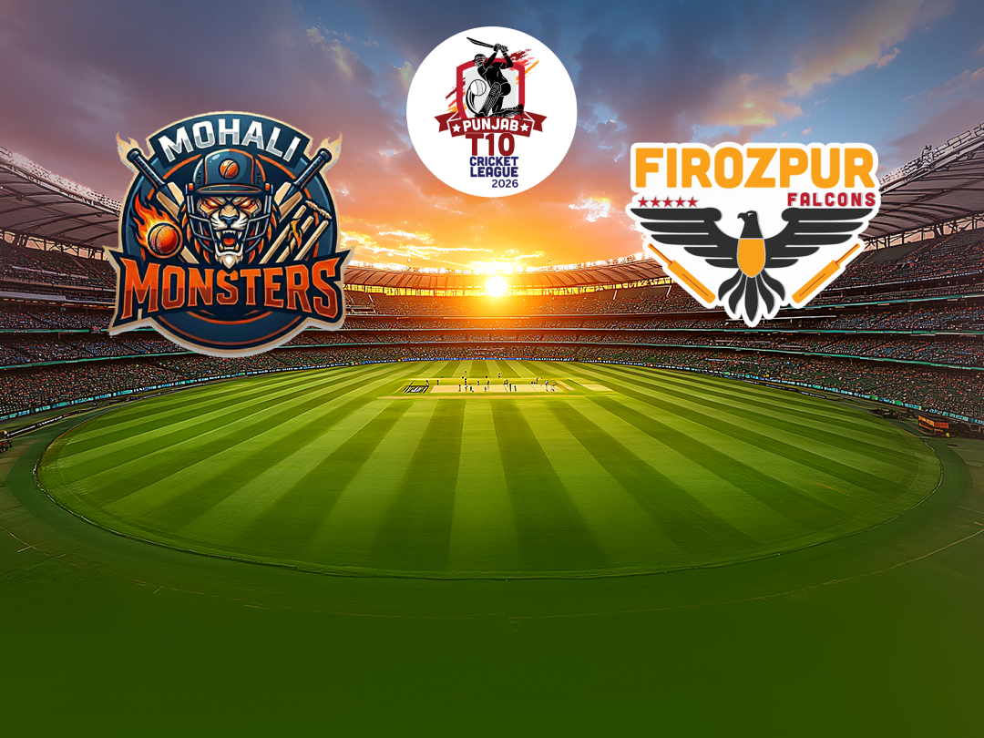  Of punjab t10 2026: mohali monsters vs firozpur falcons banner