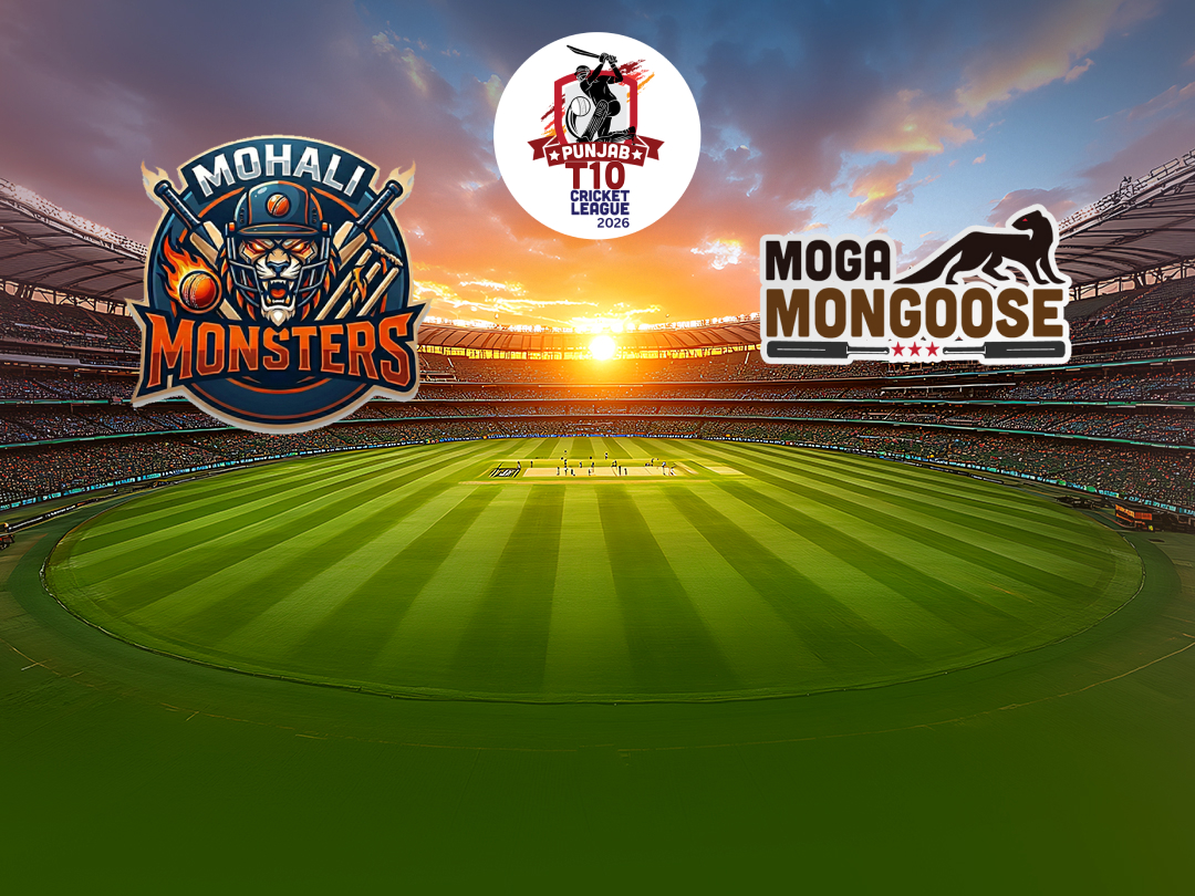  Of punjab t10 2026: mohali monsters vs moga mongoose banner