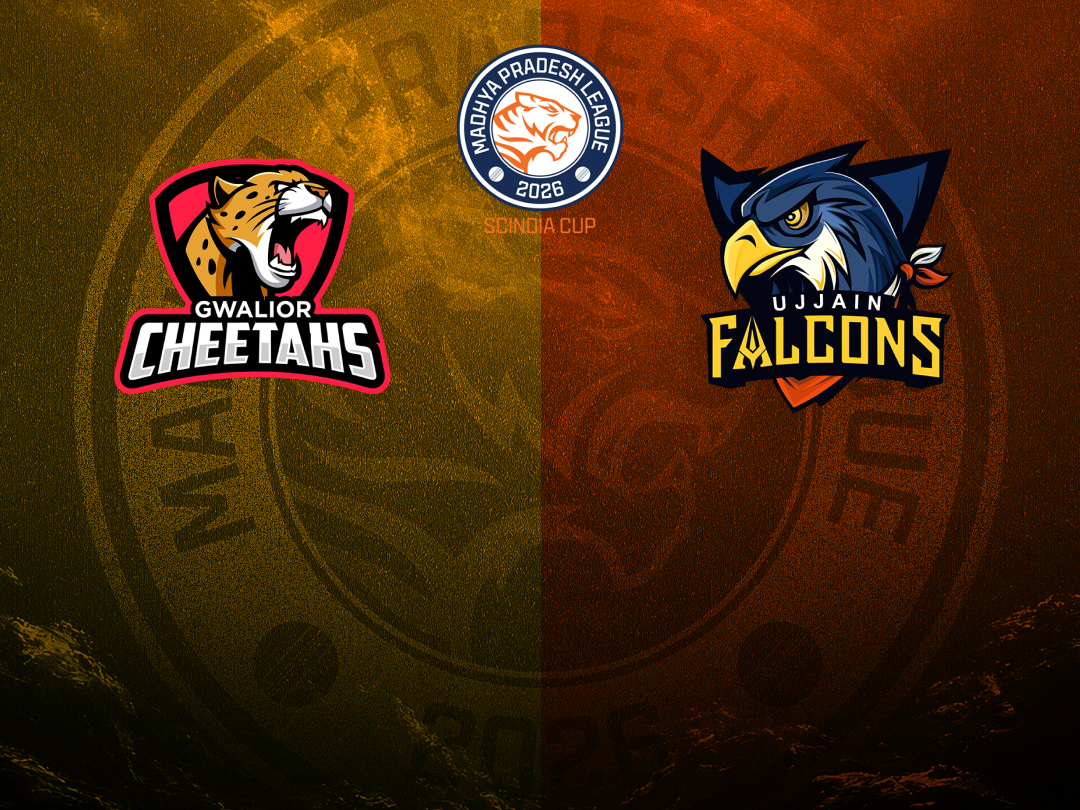 Match 1 of madhya pradesh league t20, 2026: gwalior cheetahs vs ujjain falcons banner