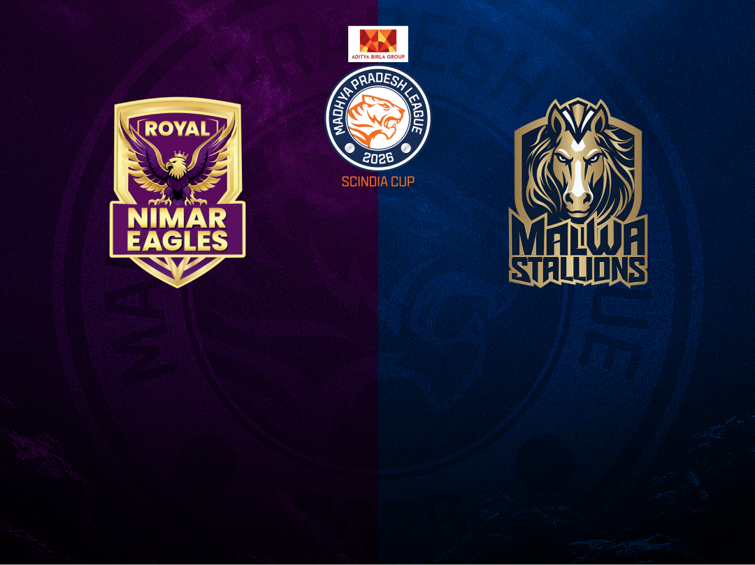 Match 18 of madhya pradesh league t20, 2026: royal nimar eagles vs malwa stallions banner