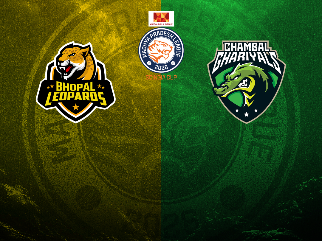 Match 21 of madhya pradesh league t20, 2026: bhopal leopards vs chambal ghariyals banner