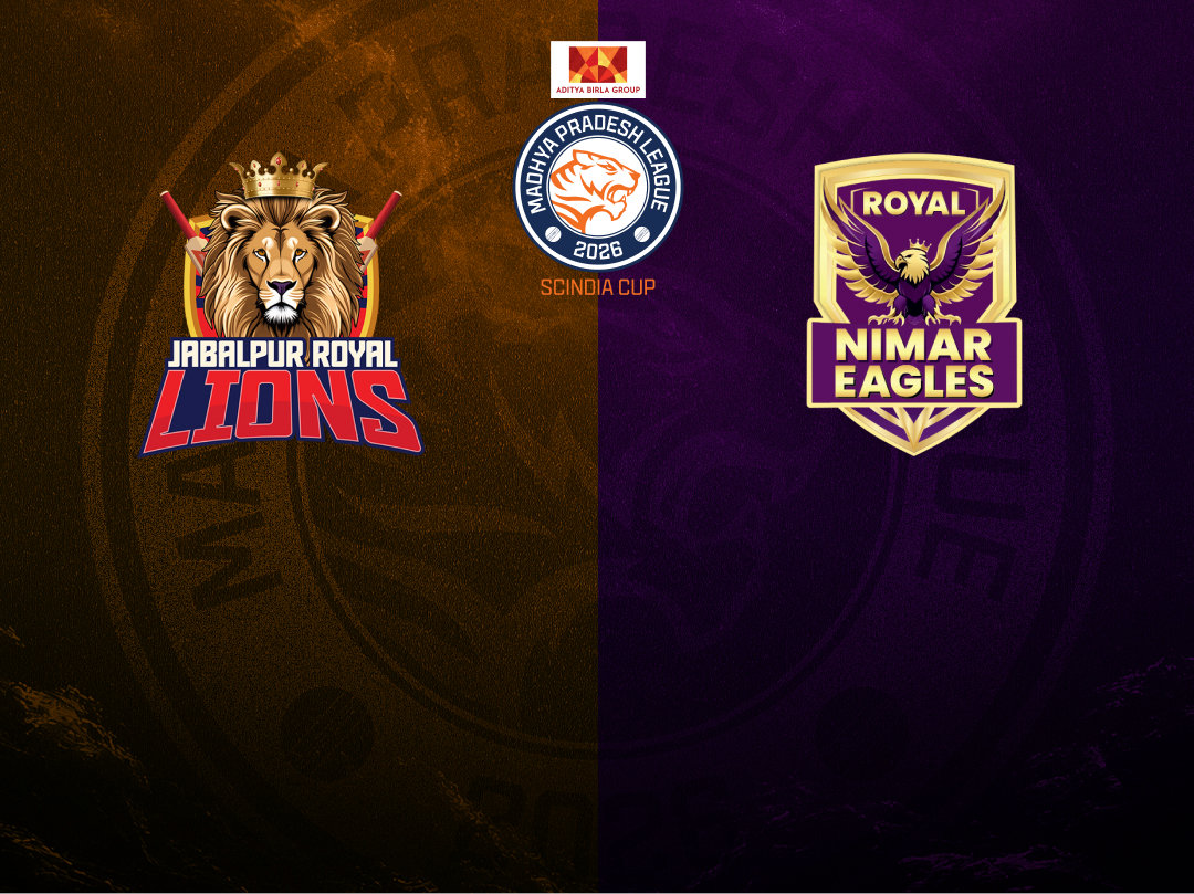 Match 35 of madhya pradesh league t20, 2026: jabalpur royal lions vs royal nimar eagles banner