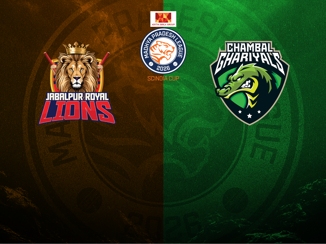 Match 36 of madhya pradesh league t20, 2026: jabalpur royal lions vs chambal ghariyals banner