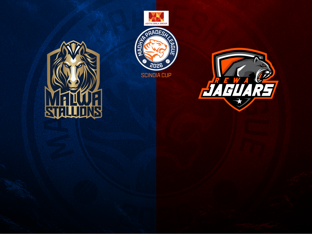 Match 41 of madhya pradesh league t20, 2026: malwa stallions vs rewa jaguars banner