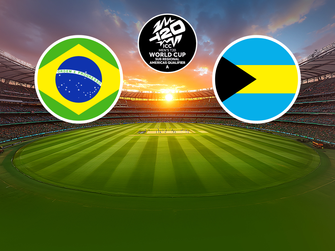 Match 8 of icc men's t20 wc americas sub-regional qualifier a: brazil vs bahamas banner