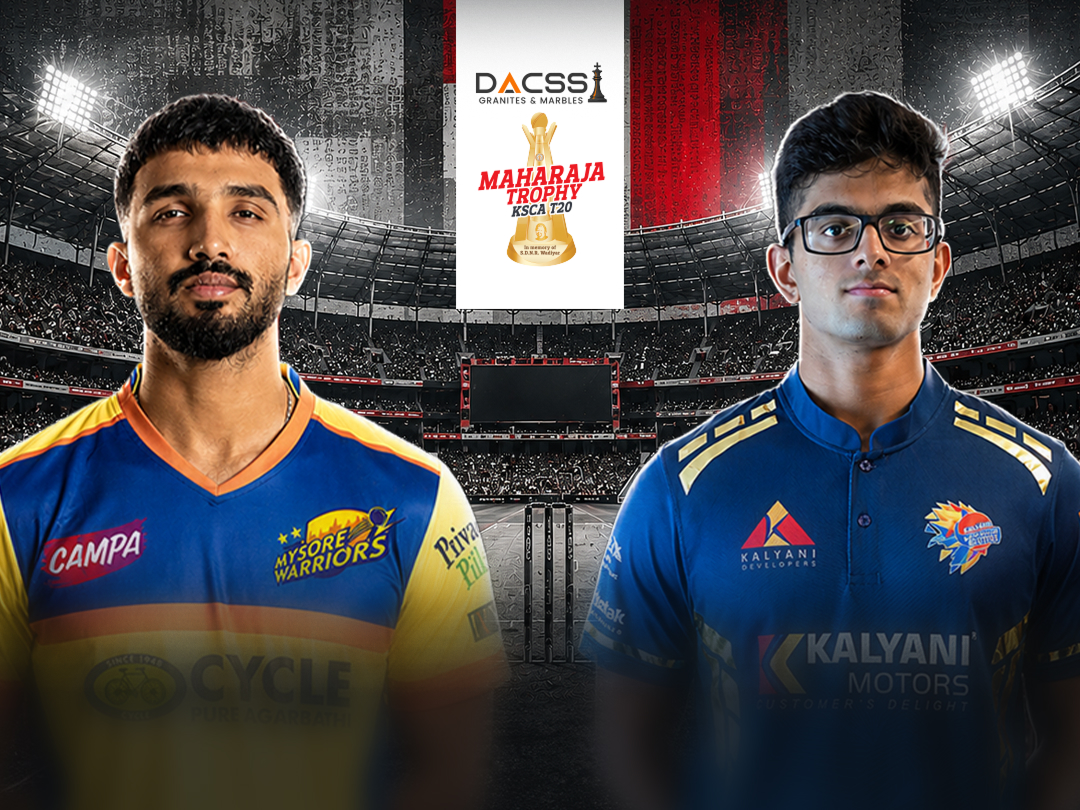 Match 8 of maharaja t20 trophy, 2026: mysore warriors vs kalyani bengaluru blasters banner