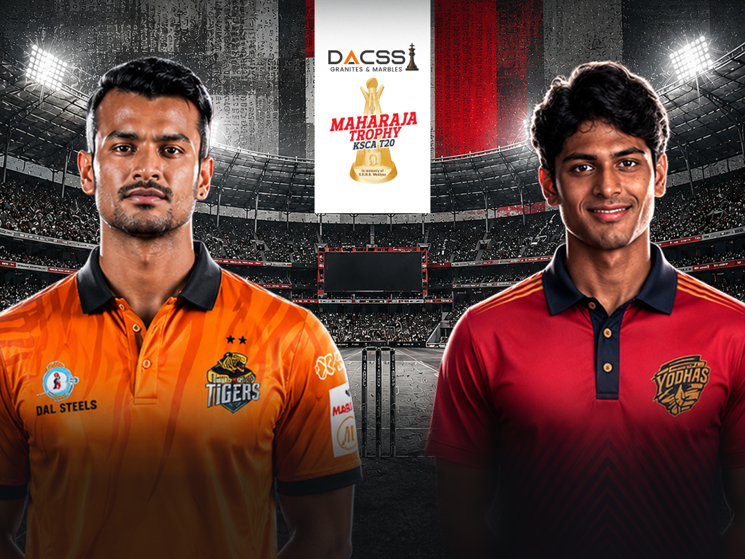 Match 10 of maharaja t20 trophy, 2026: hubli tigers vs shivamogga yodhas banner