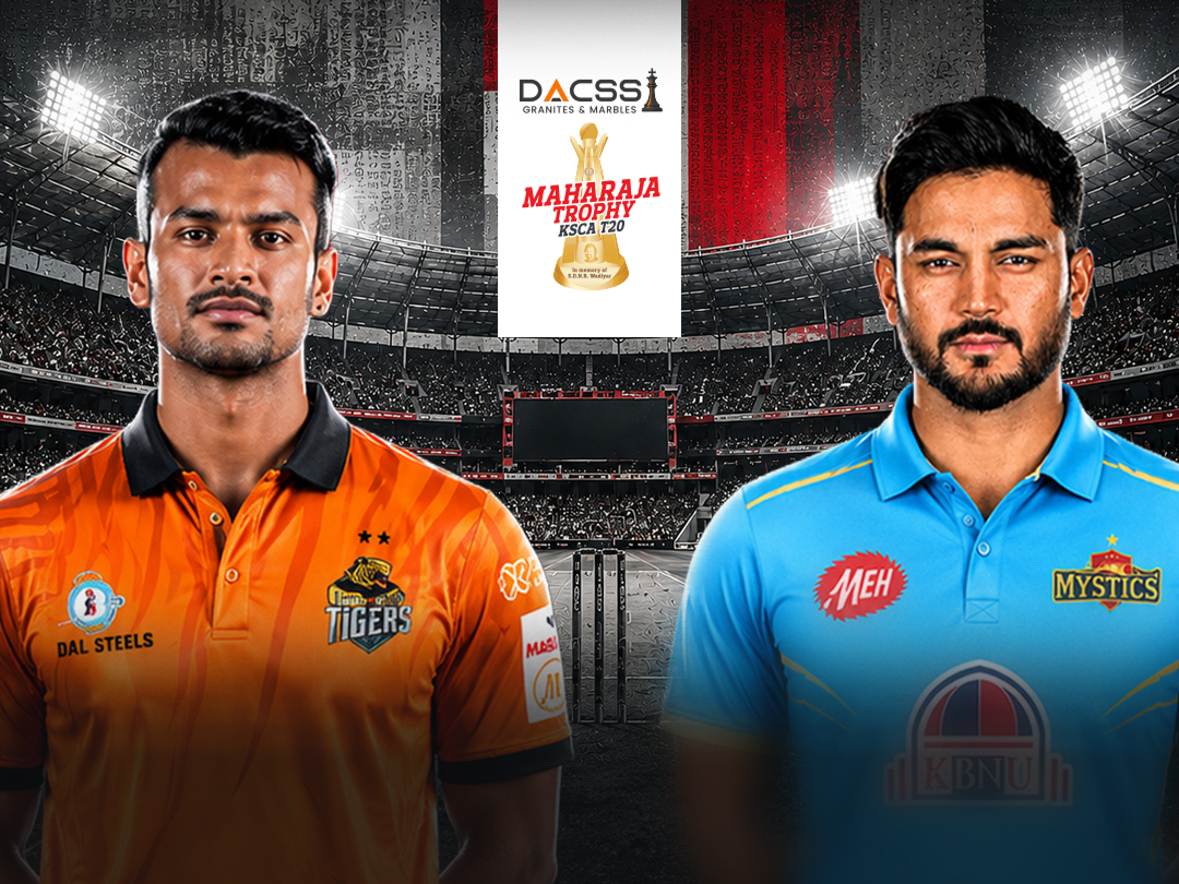 Match 12 of maharaja t20 trophy, 2026: hubli tigers vs gulbarga mystics banner