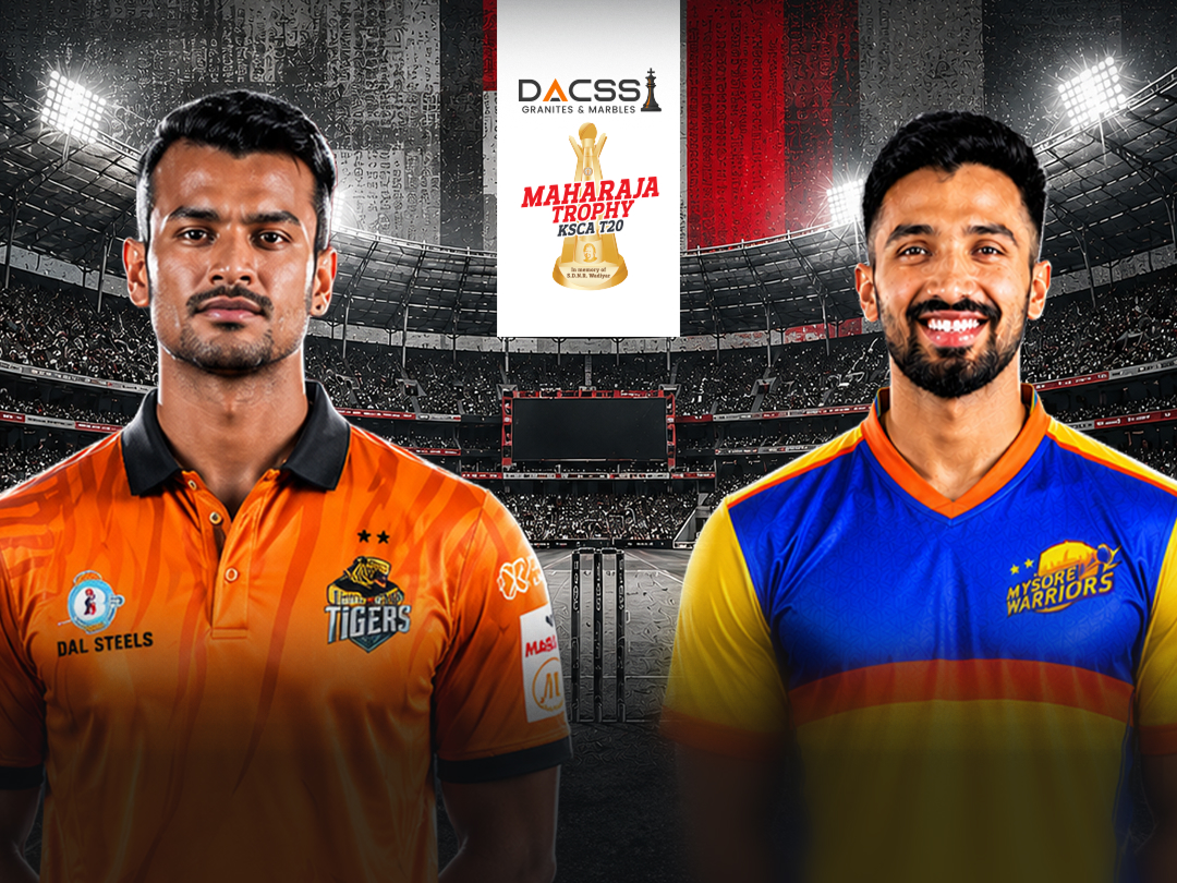 Match 21 of maharaja t20 trophy, 2026: hubli tigers vs mysore warriors banner