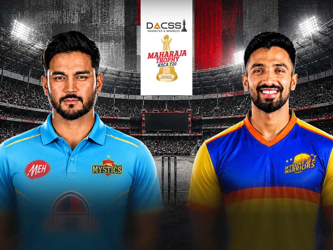 Match 23 of maharaja t20 trophy, 2026: gulbarga mystics vs mysore warriors banner