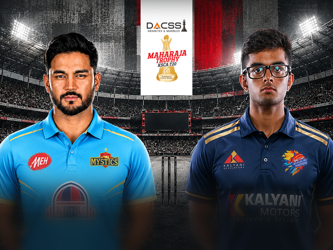 Match 28 of maharaja t20 trophy, 2026: gulbarga mystics vs kalyani bengaluru blasters banner