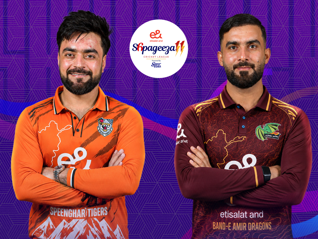 Match 4 of shpageeza cricket league, 2026: speen ghar tigers vs band-e-amir dragons banner