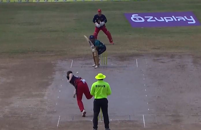 Grand Cayman Falcons beat Vegas Vikings by 7 wickets on DLS | Match 22