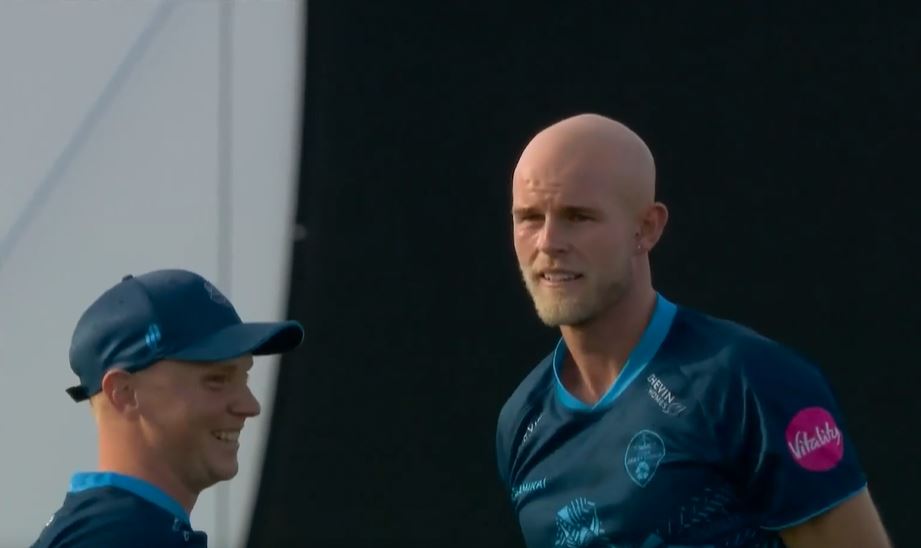 DOUBLE TROUBLE! Zak Chappell destroyed the batting line