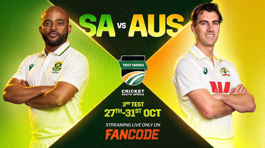 Australia tour of South Africa 2026, 3rd Test: Live on FanCode!