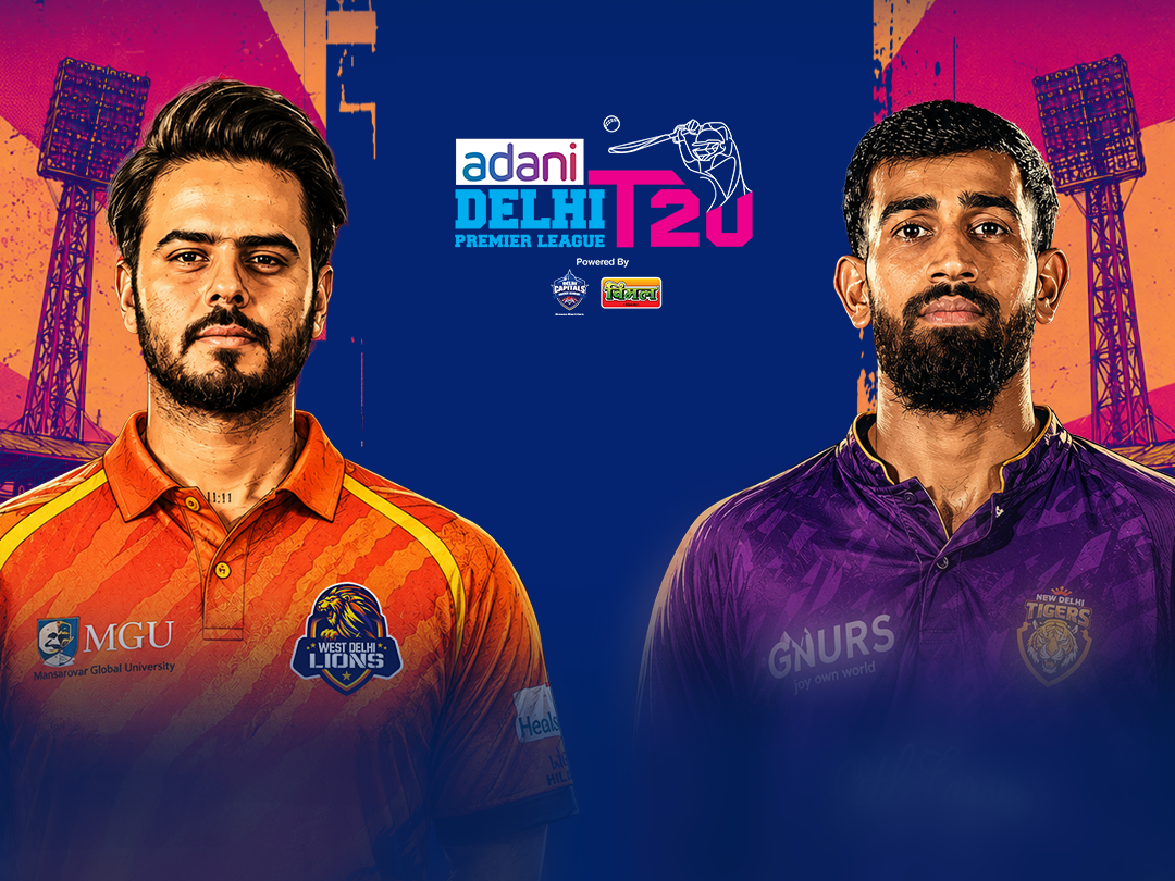 Match 3 of delhi premier league, 2026: west delhi lions vs new delhi tigers banner