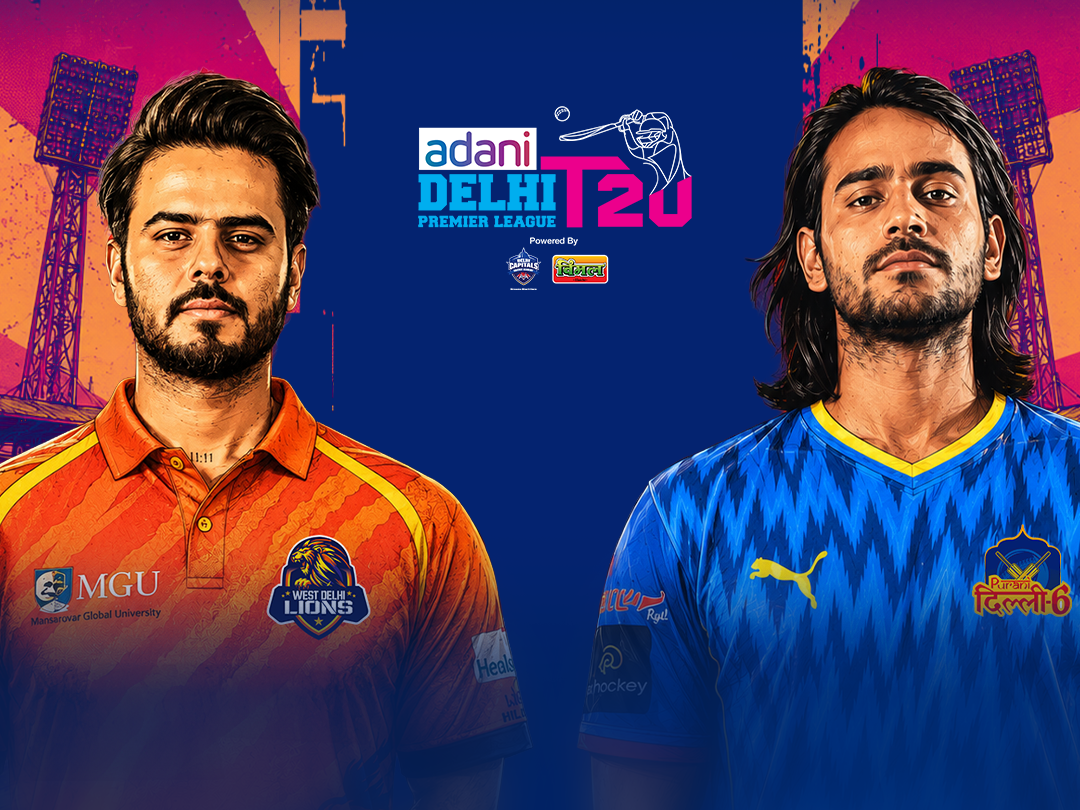 Match 6 of delhi premier league, 2026: west delhi lions vs purani dilli-6 banner