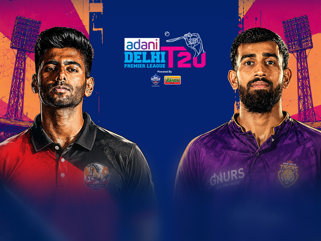 Match 5 of delhi premier league, 2026: east delhi riders vs new delhi tigers banner