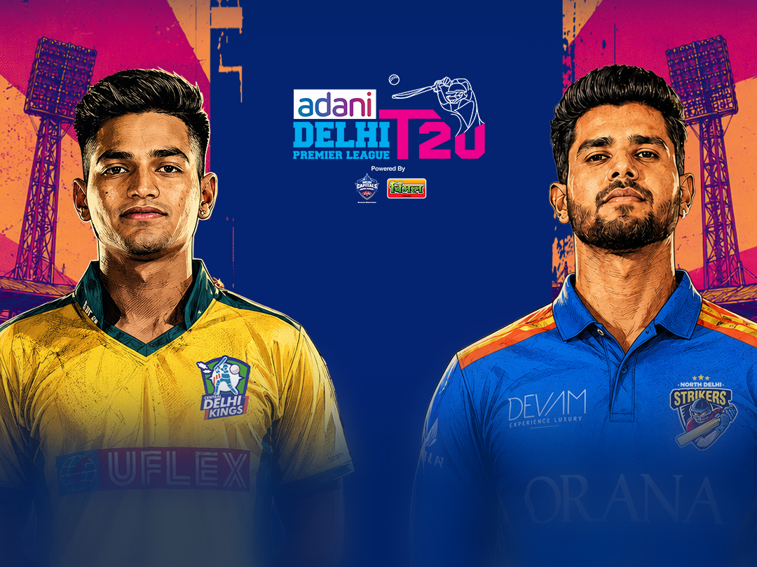 Match 7 of delhi premier league, 2026: central delhi kings vs north delhi strikers banner