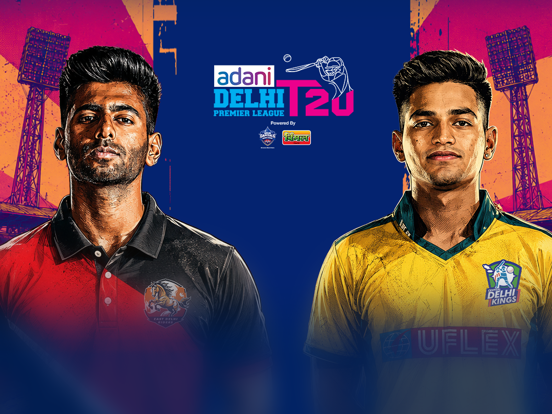 Delhi premier league, 2026 of delhi premier league, 2026: east delhi riders vs central delhi kings banner