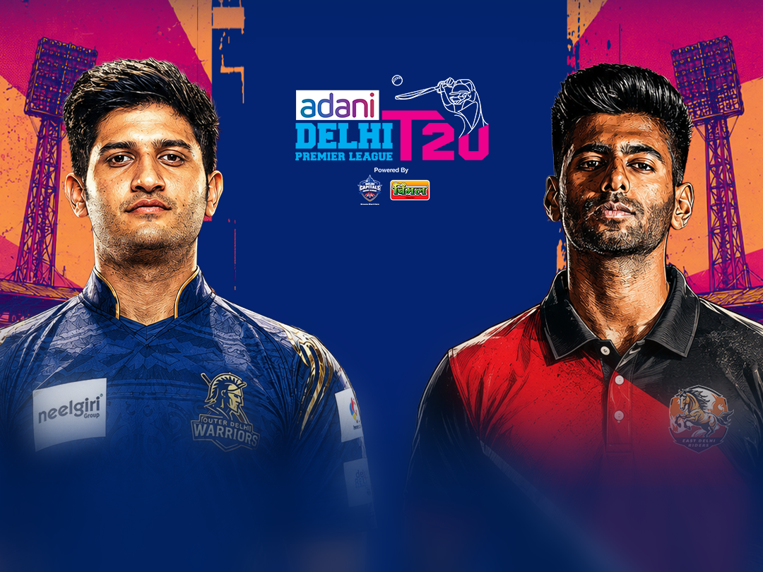 Delhi premier league, 2026 of delhi premier league, 2026: outer delhi warriors vs east delhi riders banner