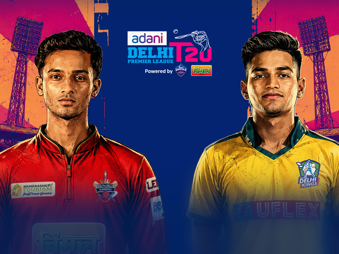 Final of delhi premier league, 2026: south delhi superstarz vs central delhi kings banner