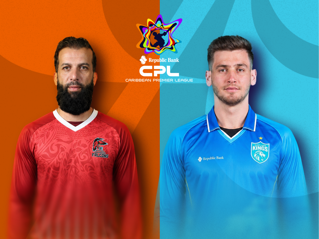 Match 3 of caribbean premier league, 2026: antigua & barbuda falcons vs saint lucia kings banner