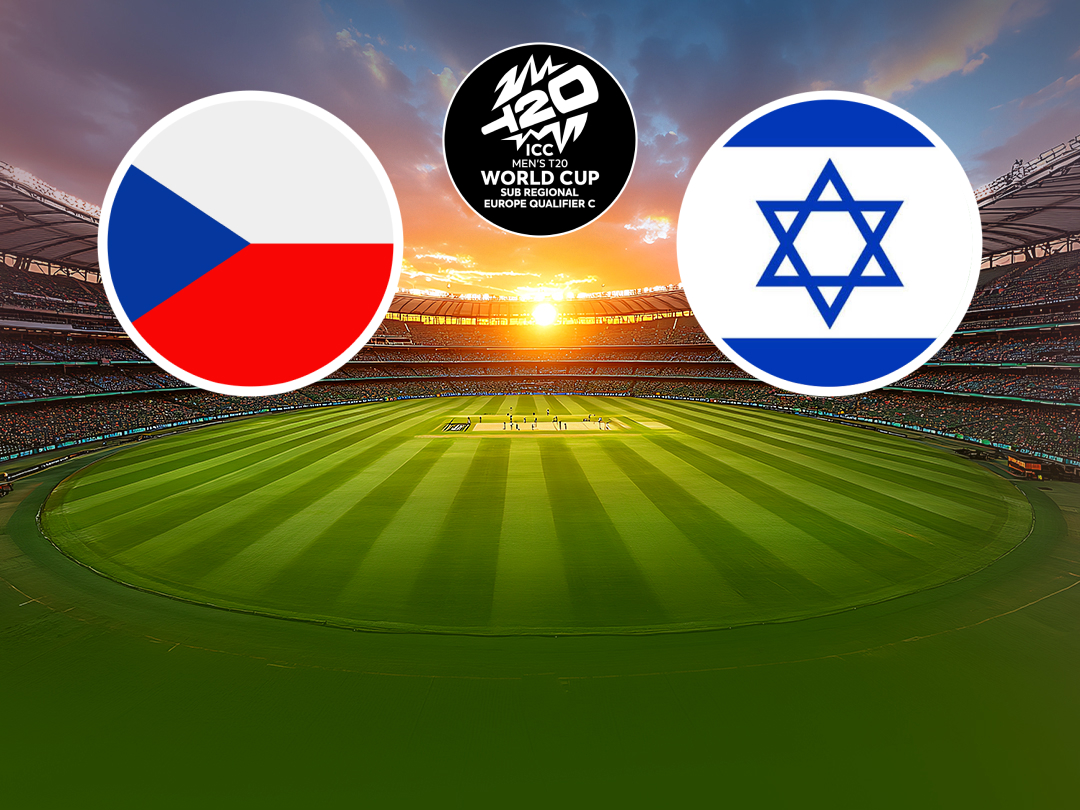 Match 15 of icc men's t20 wc europe sub regional qualifier c, 2026: czechia vs israel banner