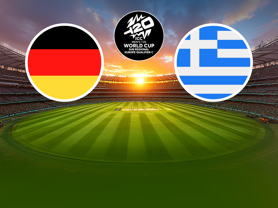 Match 13 of icc men's t20 wc europe sub regional qualifier c, 2026: germany vs greece banner