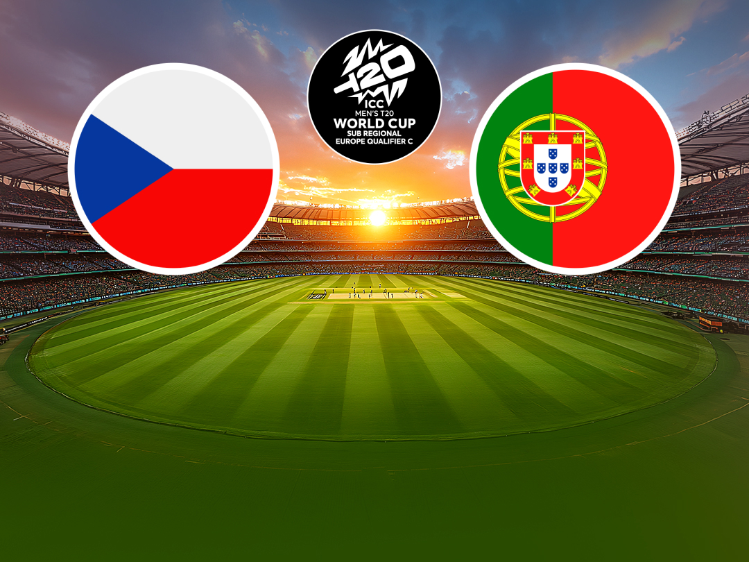 Match 18 of icc men's t20 wc europe sub regional qualifier c, 2026: czechia vs portugal banner