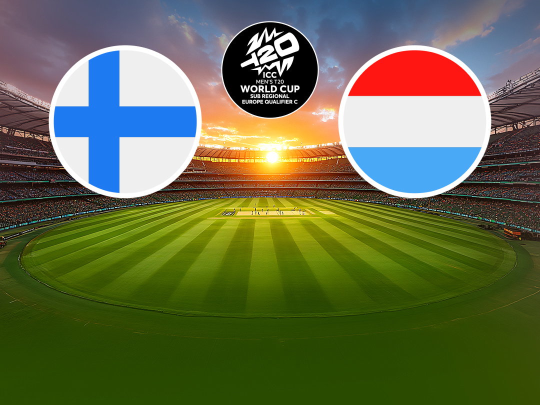 Match 14 of icc men's t20 wc europe sub regional qualifier c, 2026: finland vs luxembourg banner