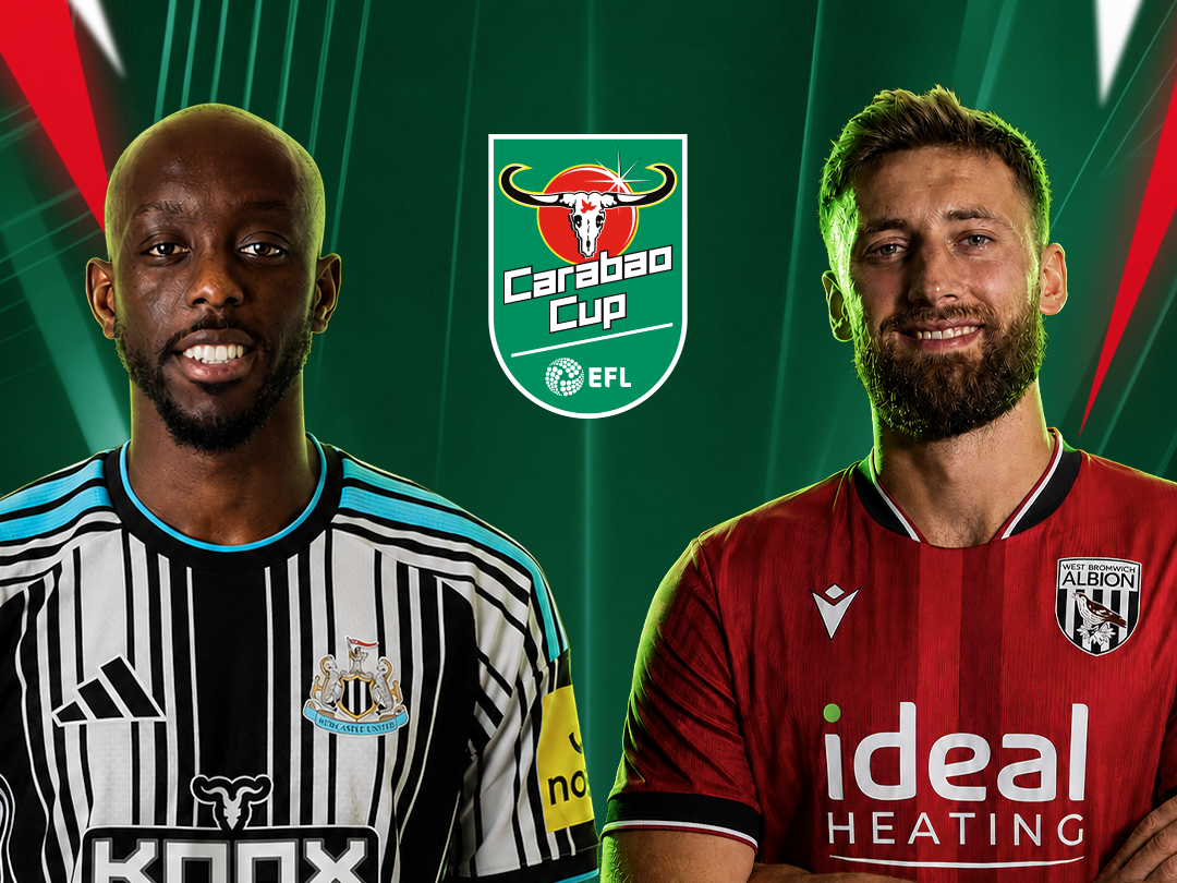 Match 16 of carabao cup 2026-27 banner