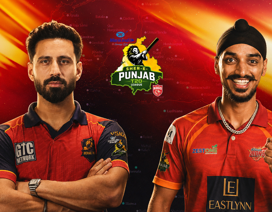 Match 6 of sher-e-punjab t20, 2026: mohali kings vs ludhiana lions banner