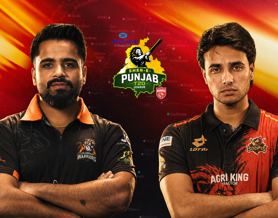 Match 22 of sher-e-punjab t20, 2026: amritsar soormas vs jalandhar warriors banner