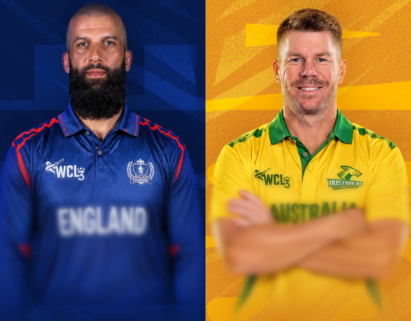 Match 18 of world championship of legends, 2026: england champions vs australia champions banner