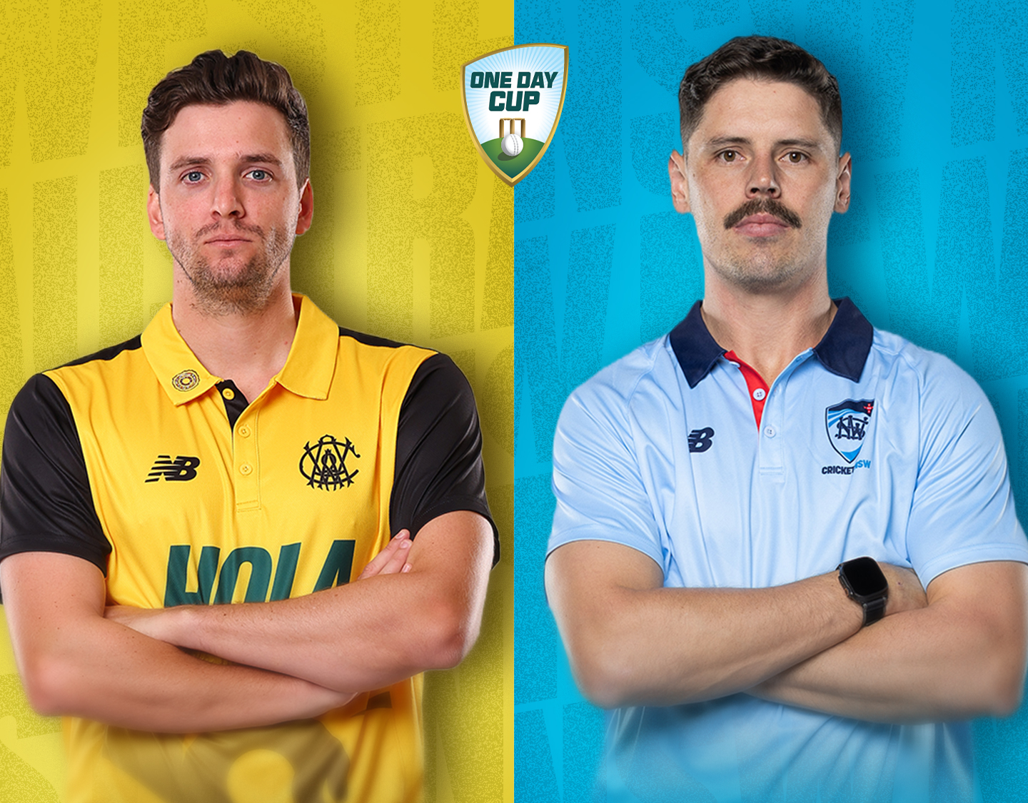 Match 12 of one day cup, 2026/27: western australia vs new south wales banner