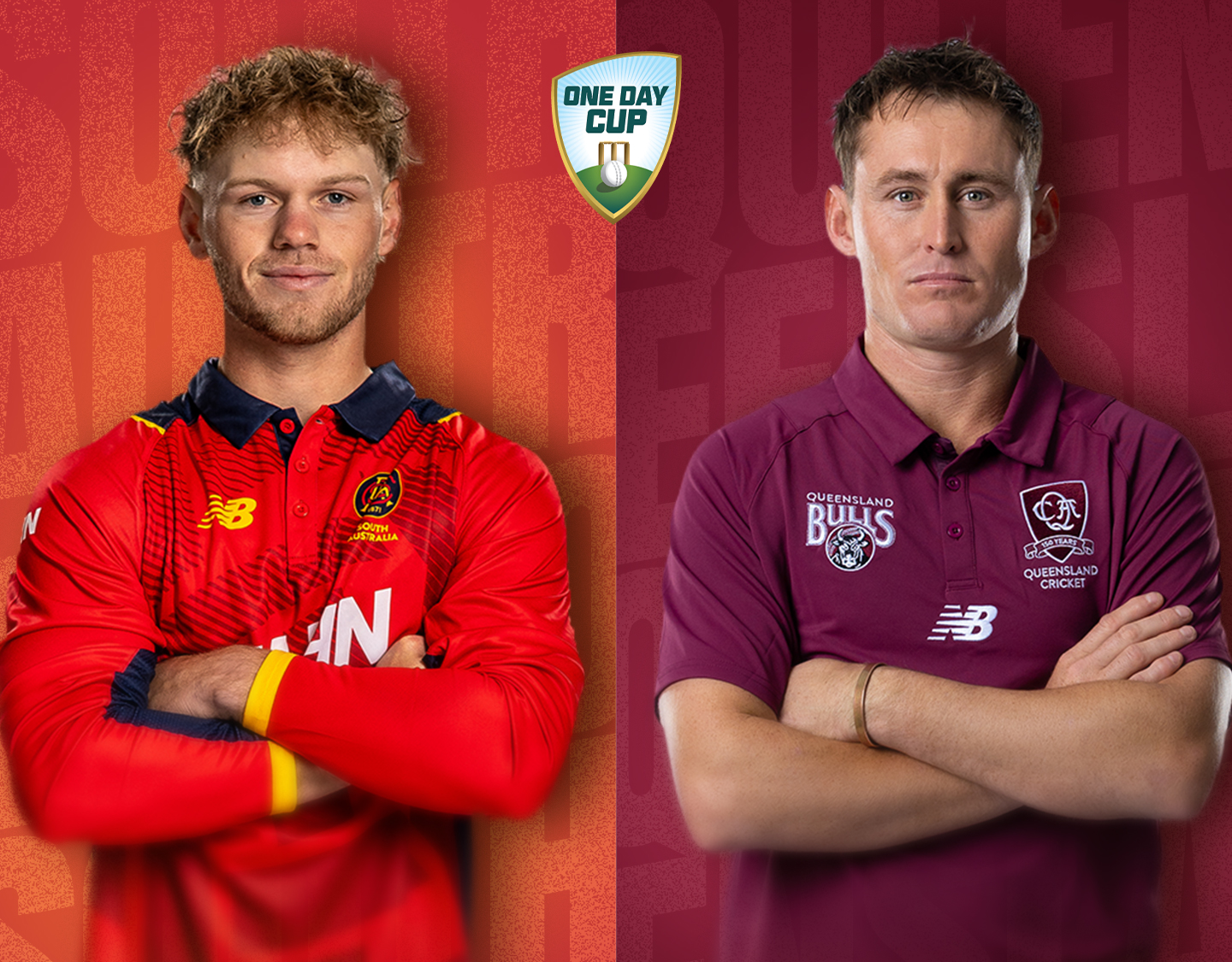 Match 10 of one day cup, 2026/27: south australia vs queensland banner