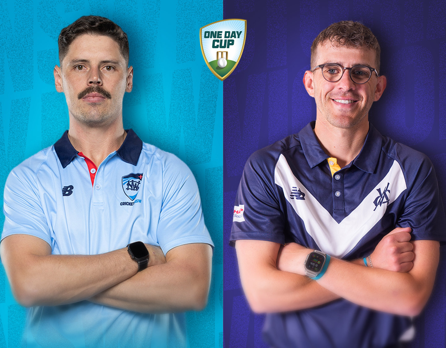 Match 16 of one day cup, 2026/27: new south wales vs victoria banner