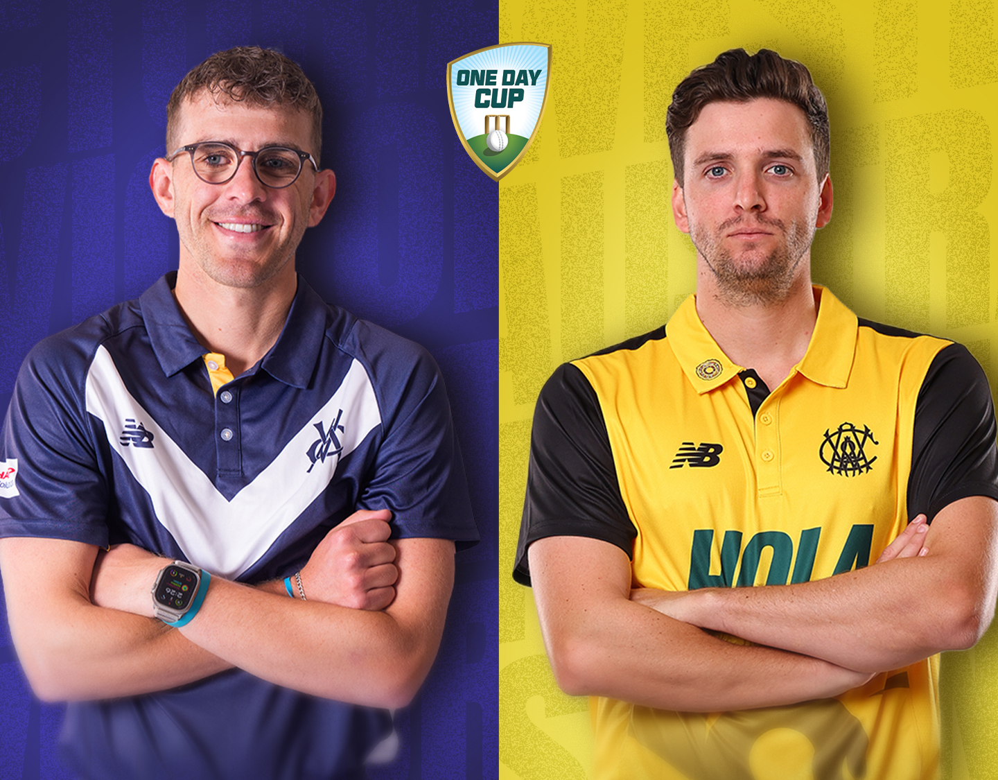 Match 15 of one day cup, 2026/27: victoria vs western australia banner