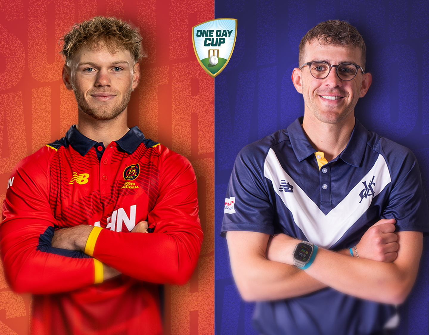 Match 19 of one day cup, 2026/27: south australia vs victoria banner