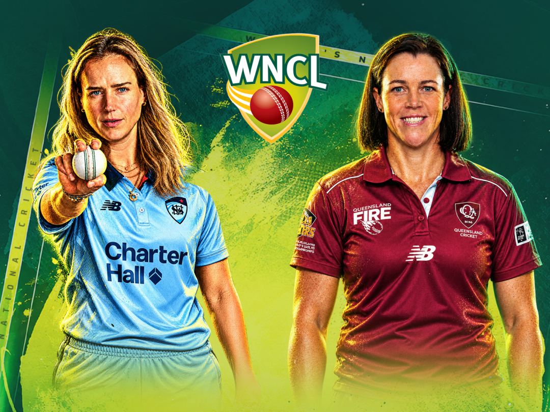 Match 1 of women's national cricket league, 2026/27: new south wales breakers vs queensland fire banner