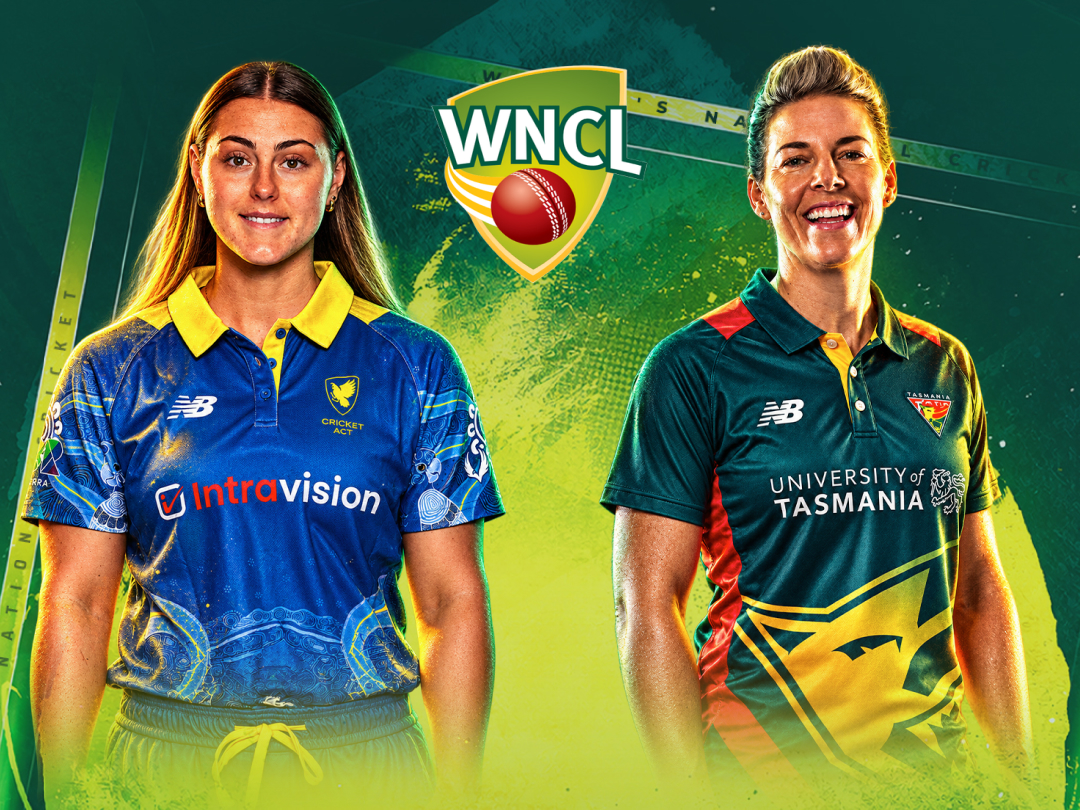 Match 37 of women's national cricket league, 2026/27: act meteors vs tasmania women banner