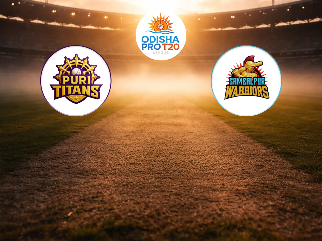 Match 14 of odisha t20 league 2026: puri titans vs sambalpur warriors banner