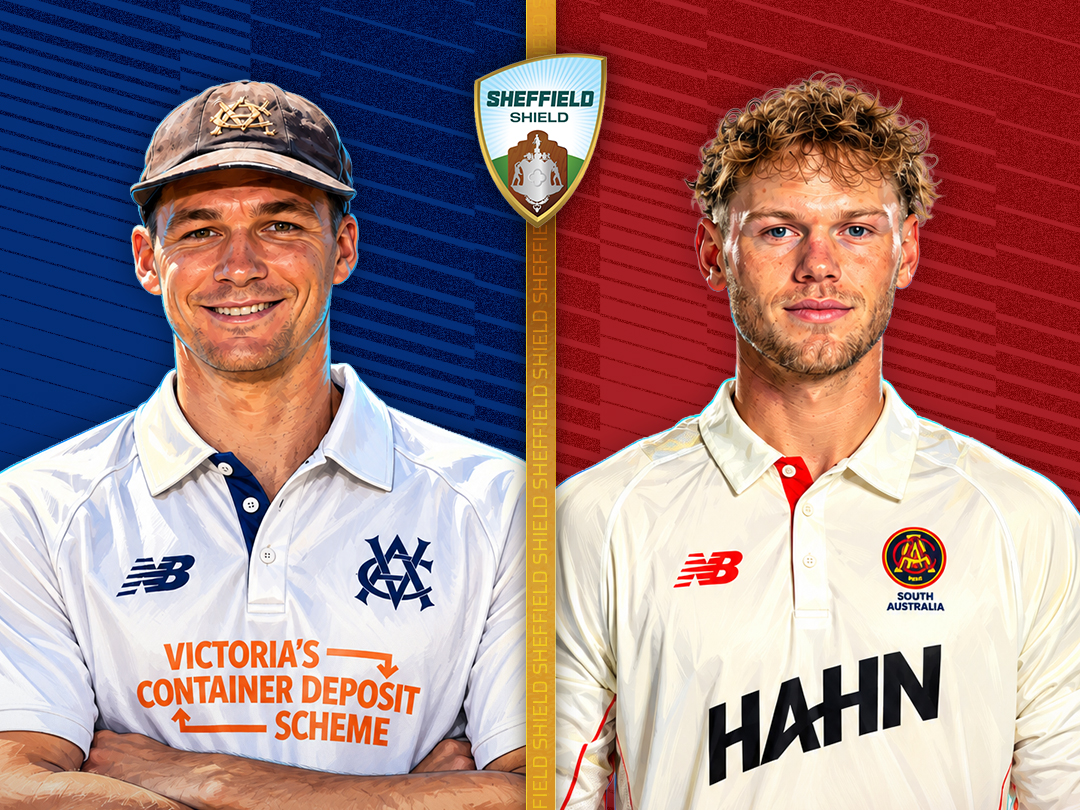 Match 1 of sheffield shield, 2026/27: victoria vs south australia banner