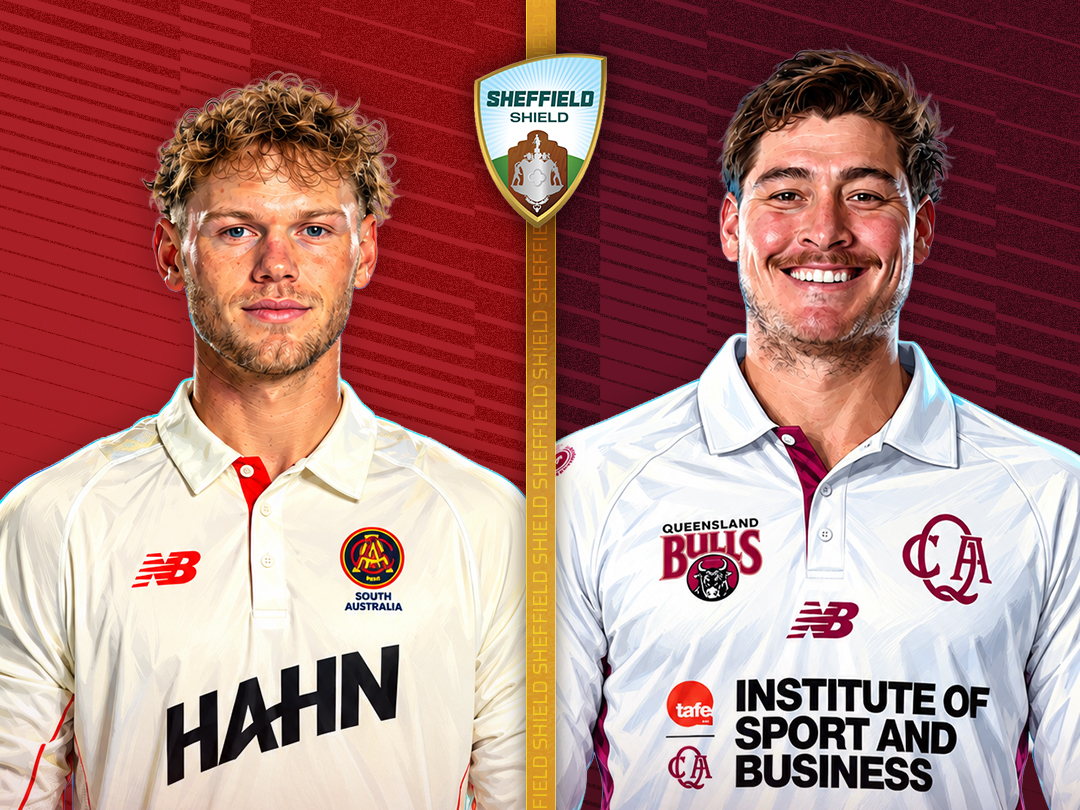 Match 5 of sheffield shield, 2026/27: south australia vs queensland banner