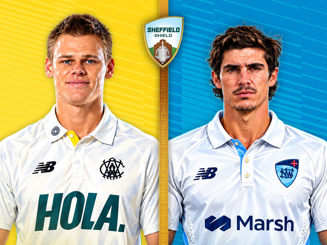Match 6 of sheffield shield, 2026/27: western australia vs new south wales banner